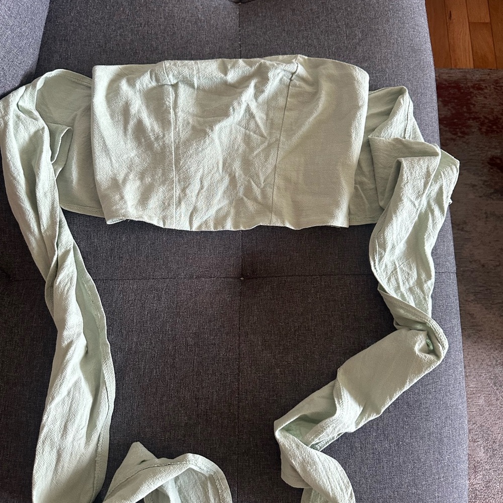 SHEIN Mint Green Textured Top